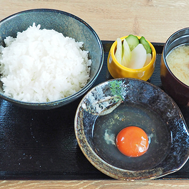 大分県産「蘭王」の卵かけご飯